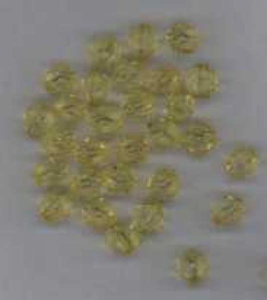 Facettenperlen transparent gelb